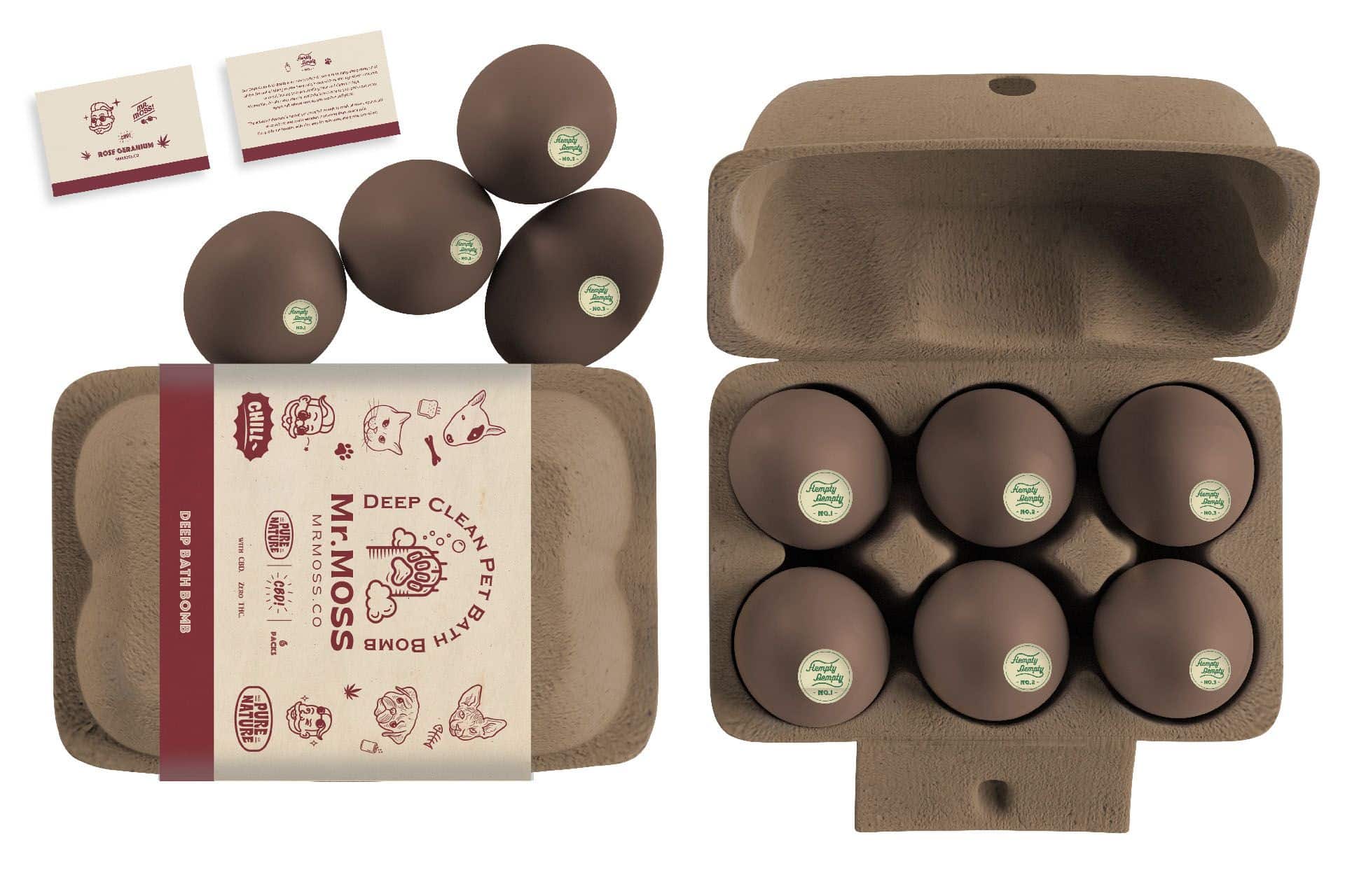 Egg Carton Packaging Design Mockup